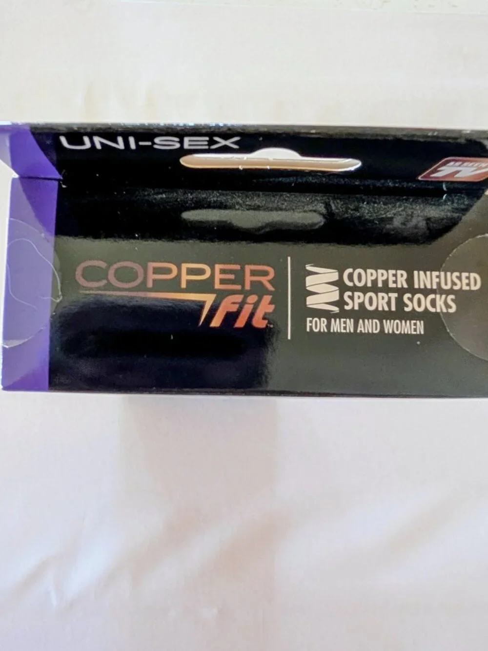New in Box Large Size Copper Fit Sport Socks As Seen On TV